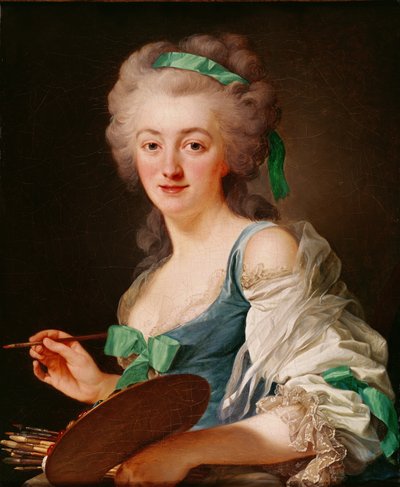 Portrait of Anne Vallayer-Coster by Alexander Roslin
